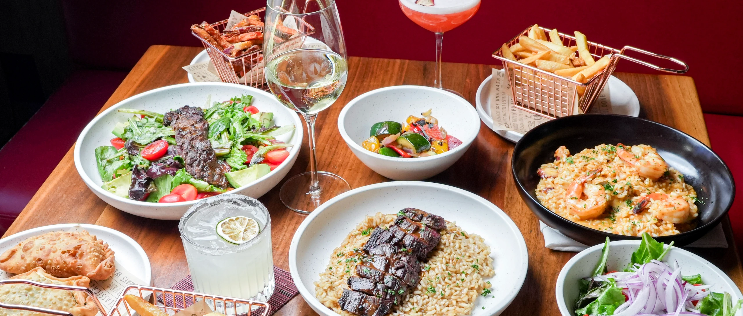 A selection of dishes from the Novecento kitchen